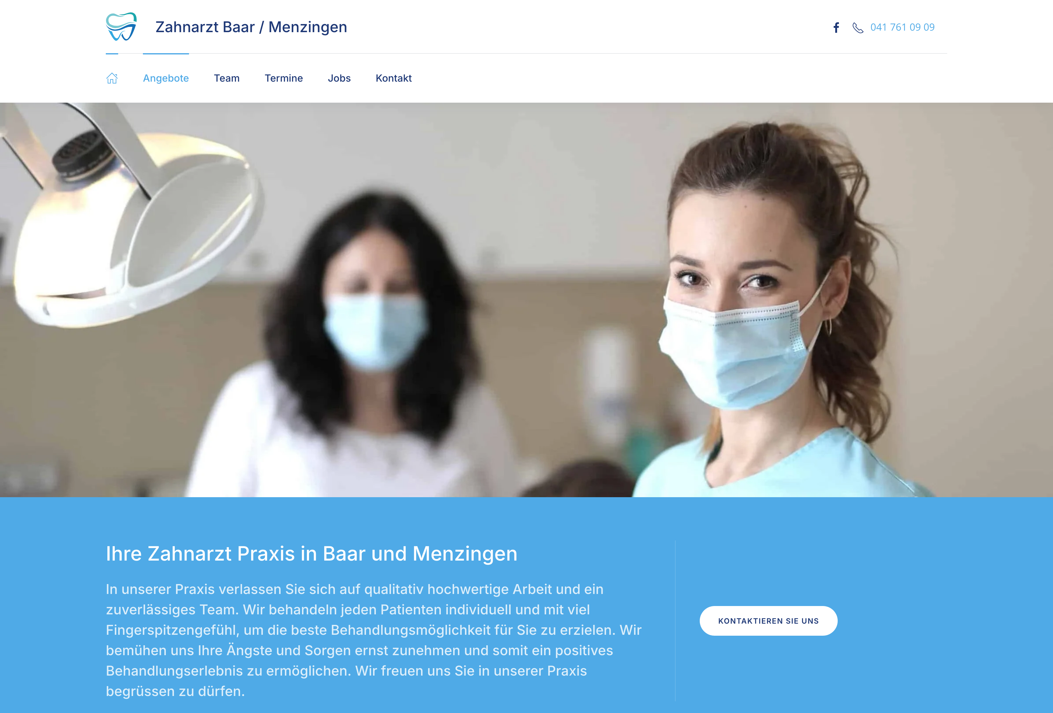 screenshot 2024 12 16 at 14 56 44 dentist baar menzingen your dental practice